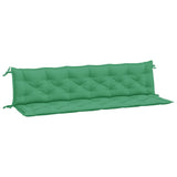 Vidaxl tuinbankkussens 2 st 200x50x7 cm oxford stof groen