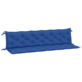 Vidaxl tuinbankkussens 2 st 200x50x7 cm oxford stof blauw