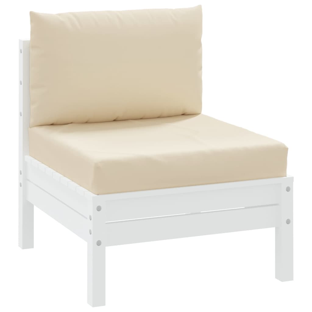 Vidaxl palletkussens 2 st stof beige