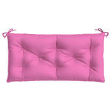 Vidaxl tuinbankkussen 110x50x7 cm stof roze