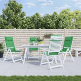 Vidaxl stoelkussens 4 st hoge rug oxford stof groen