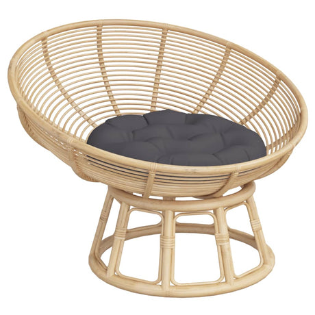 Vidaxl zitkussen rond ø 60 x11 cm oxford stof antracietkleurig