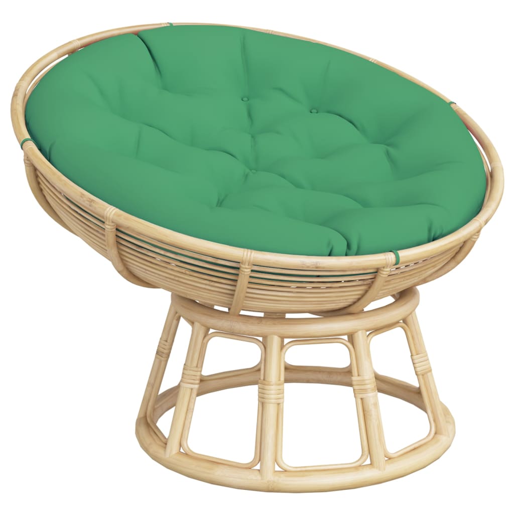 VidaXL Zitkussen rond Ø 100x11 cm oxford stof groen