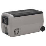 Vidaxl koelbox met wielen en handvat 36 l polypropeen zwart en grijs