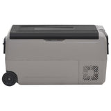 Vidaxl koelbox met wielen en handvat 60 l polypropeen zwart en grijs