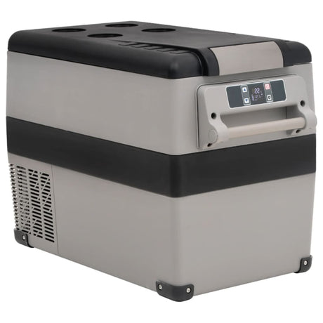 Vidaxl koelbox met handvat 35 l pp pe zwart en wit