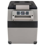 Vidaxl koelbox met handvat 55 l pp pe zwart en grijs