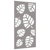 Vidaxl wanddecoratie tuin bladontwerp 105x55 cm cortenstaal