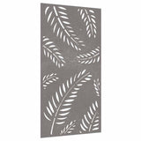 Vidaxl wanddecoratie tuin bladontwerp 105x55 cm cortenstaal