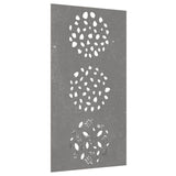 Vidaxl wanddecoratie tuin bladontwerp 105x55 cm cortenstaal