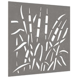 Vidaxl wanddecoratie tuin grasontwerp 55x55 cm cortenstaal