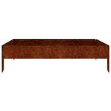 Vidaxl plantenbak verhoogd 100x100x26 cm cortenstaal