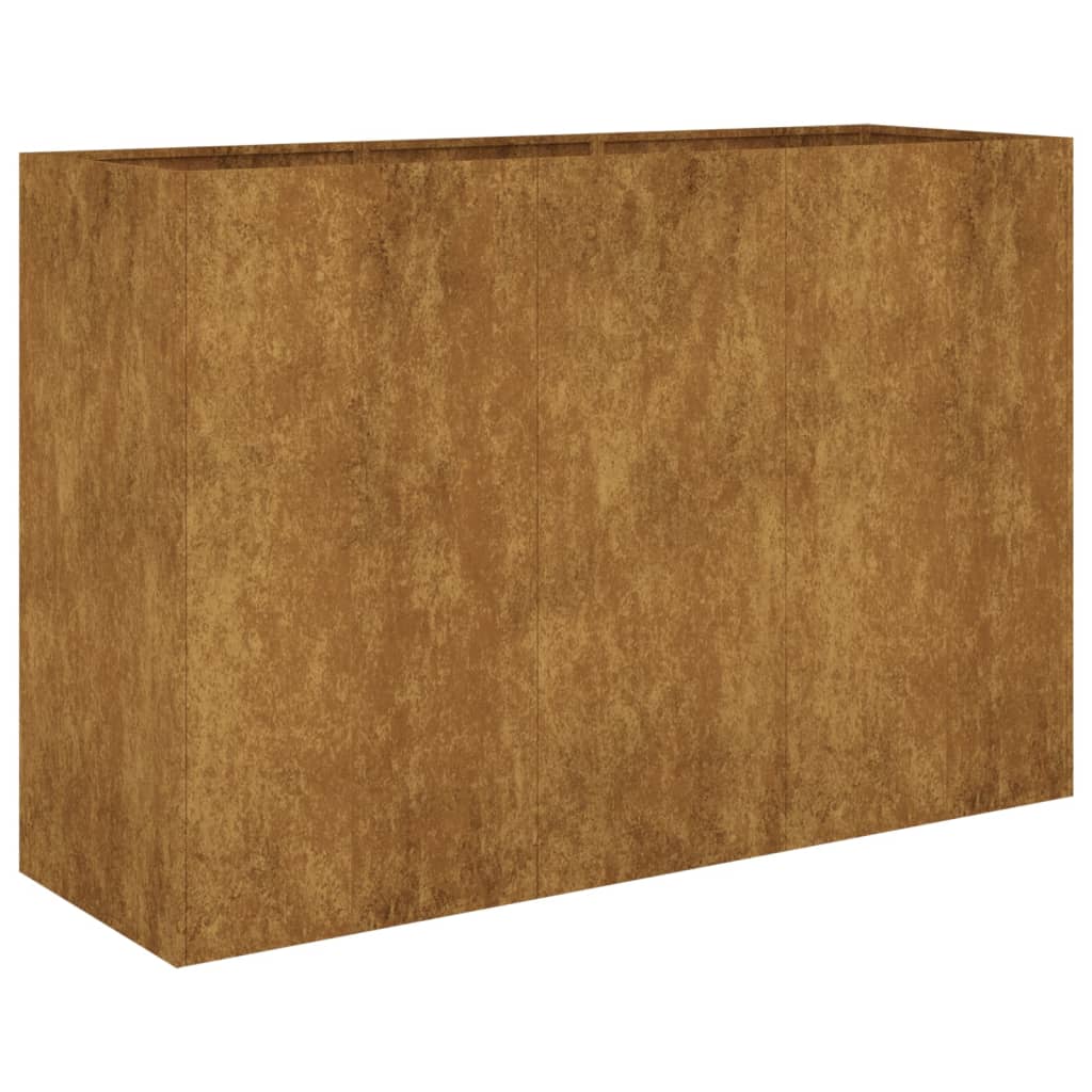 Vidaxl plantenbak verhoogd 120x40x80 cm cortenstaal