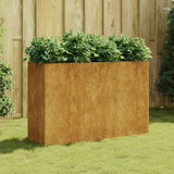 Vidaxl plantenbak verhoogd 120x40x80 cm cortenstaal