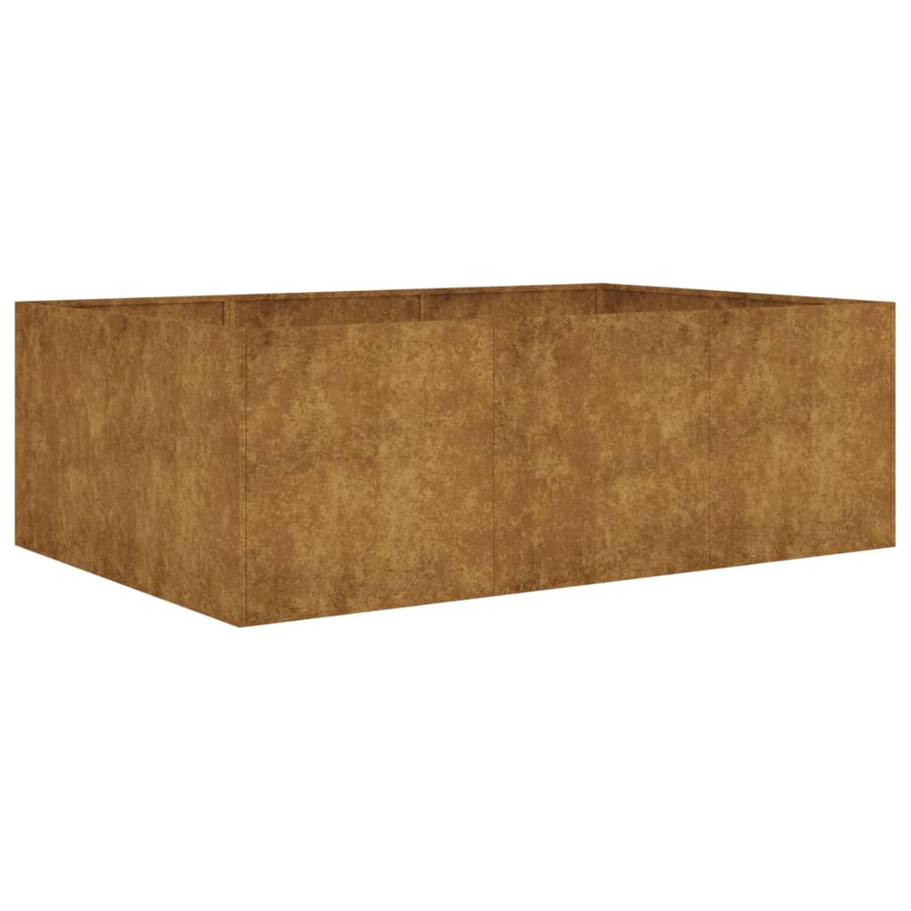 Vidaxl plantenbak verhoogd 120x80x40 cm cortenstaal