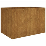 Vidaxl plantenbak verhoogd 120x80x80 cm cortenstaal