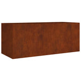Vidaxl plantenbak verhoogd 200x80x80 cm cortenstaal