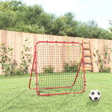 Vidaxl voetbal kickback rebounder verstelbaar 96x80x96 cm staal en pe