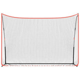 Vidaxl golftrainingsnet 305x91x213 cm polyester zwart en rood