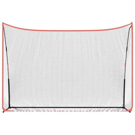 Vidaxl golftrainingsnet 305x91x213 cm polyester zwart en rood