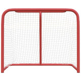 Vidaxl hockeydoel 183x71x122 cm polyester rood en wit