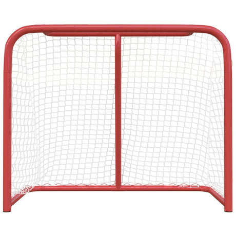 Vidaxl hockeydoel 183x71x122 cm polyester rood en wit