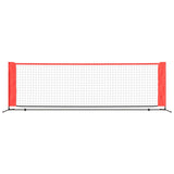 Vidaxl tennisnet 300x100x87 cm polyester zwart en rood