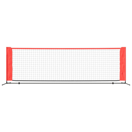 Vidaxl tennisnet 300x100x87 cm polyester zwart en rood