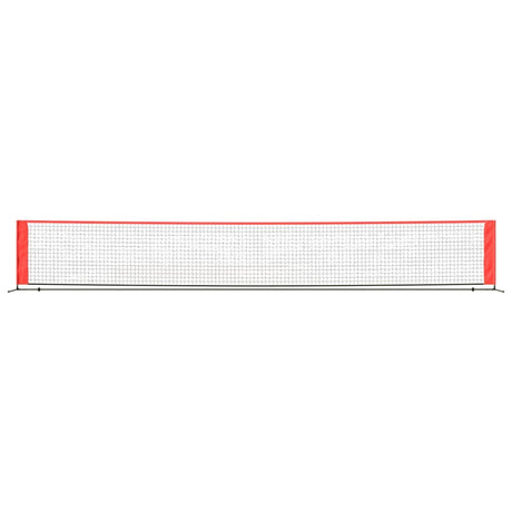 Vidaxl tennisnet 600x100x87 cm polyester zwart en rood