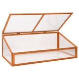 Vidaxl broeikas 110x58,5x39 cm vurenhout oranje