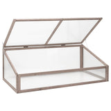 Vidaxl broeikas 110x56x39 cm vurenhout grijs