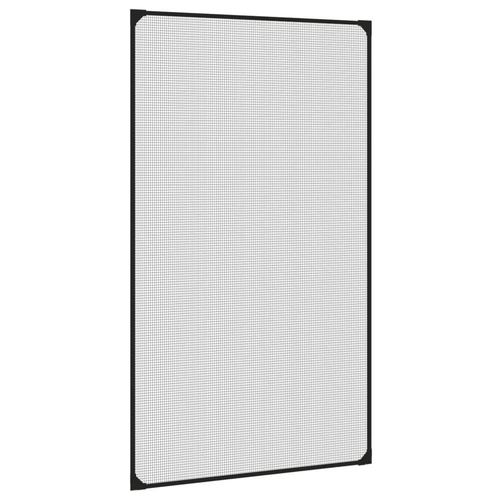 Vidaxl insectenhor voor ramen magnetisch 80x140 cm antracietkleurig