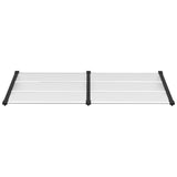 VidaXL Deurluifel 199x90 cm polycarbonaat zwart en transparant