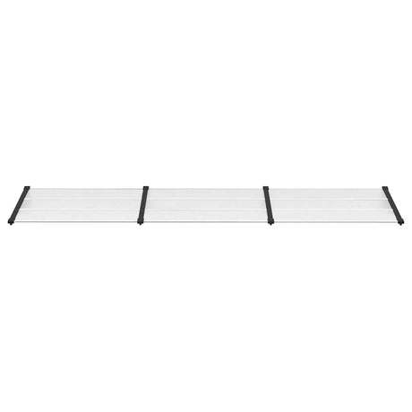 Vidaxl deurluifel 358,5x90 cm polycarbonaat zwart en transparant