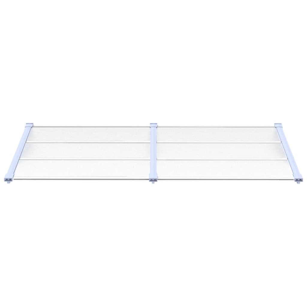 Vidaxl deurluifel 199x90 cm polycarbonaat grijs en transparant