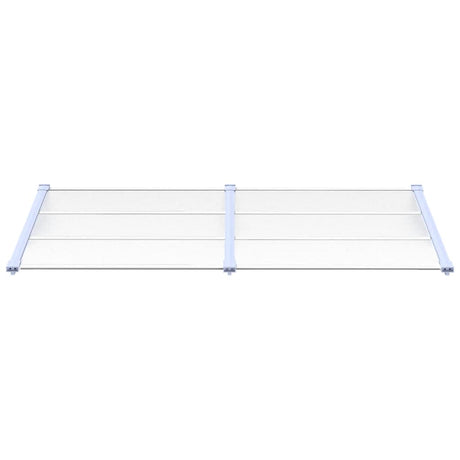 Vidaxl deurluifel 199x90 cm polycarbonaat grijs en transparant