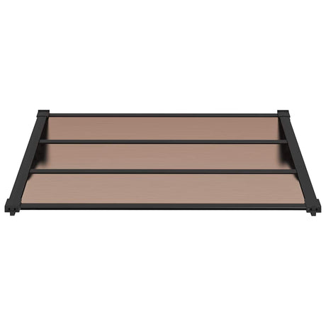Vidaxl deurluifel 122x90 cm polycarbonaat zwart