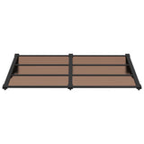 Vidaxl deurluifel 152,5x90 cm polycarbonaat zwart