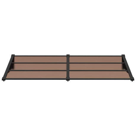 Vidaxl deurluifel 199x90 cm polycarbonaat zwart