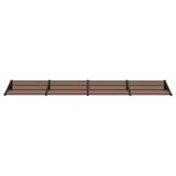 Vidaxl deurluifel 396x90 cm polycarbonaat zwart