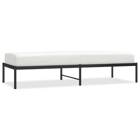 Vidaxl bedframe metaal zwart 75 x 190 cm