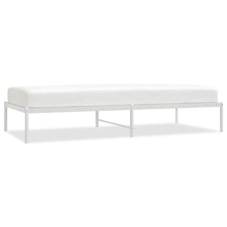 Vidaxl bedframe metaal wit 90x200 cm