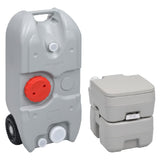 VidaXL Campingtoilet en watertankset draagbaar