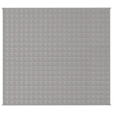 Vidaxl verzwaringsdeken 200x220 cm 13 kg stof grijs