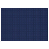 Vidaxl verzwaringsdeken 135x200 cm 6 kg stof blauw