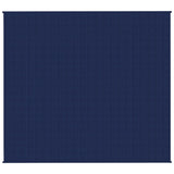 Vidaxl verzwaringsdeken 200x220 cm 13 kg stof blauw