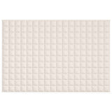Vidaxl verzwaringsdeken 122x183 cm 9 kg stof lichtcrèmekleurig