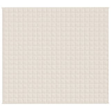 Vidaxl verzwaringsdeken 200x230 cm 9 kg stof lichtcrèmekleurig