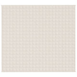 Vidaxl verzwaringsdeken 200x230 cm 13 kg stof lichtcrèmekleurig