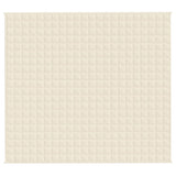 Vidaxl verzwaringsdeken 200x220 cm 13 kg stof lichtcrèmekleurig